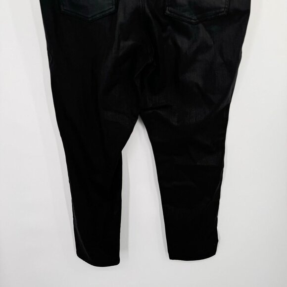 Ralph Lauren Womens Curvy Skinny Jeans Size 18 coated denim Black new $125 - Picture 14 of 15